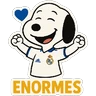 Stickers Snoopy Real Madrid ⚽✨
