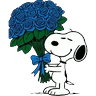 Stickers Snoopy Flowers 🌹🌹🌹