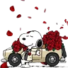 Stickers Snoopy Flowers 🌹🌹🌹
