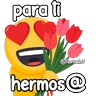 Stickers Emoji FlorksitaV 😍🌹🌻👑
