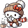 Stickers Hello Kitty frio cold 