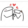 Stickers flork love