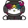 Stickers Hello Kitty DJ 🎧📀🎶🎀