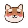 Stickers Shiball扭蛋狗柴犬emoji