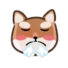 Stickers Shiball扭蛋狗柴犬emoji
