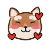 Stickers Shiball扭蛋狗柴犬emoji
