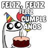 Stickers Feliz cumpleaños Julio 🎉🎂🌹🖤