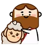 Stickers 蘇爺與阿咩 Jeezameh (小鼓勵大躍進001)