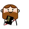 Stickers 蘇爺與阿咩 Jeezameh (小鼓勵大躍進001)