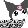 Stickers STICKERS DE BEBÉ KUROMI🖤