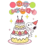 Stickers Greetings Snoopy 🐾🎉