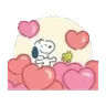 Stickers Snoopy 🌿🤍